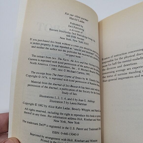 The G Spot and Other Recent Discoveries about Human Sexuality 1982 Paperback VTG - Picture 4 of 10